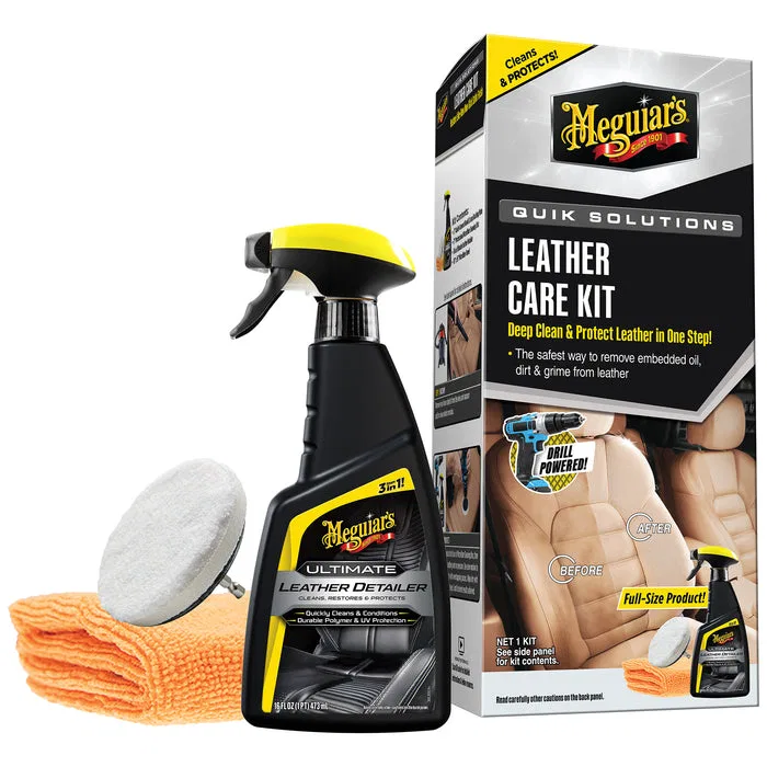 G55266 – MEGUIARS WAX Leather Conditioner, Use To Clean/ Condition/ Protect Leather From UV Sun Rays 16 Ounce Spray B...